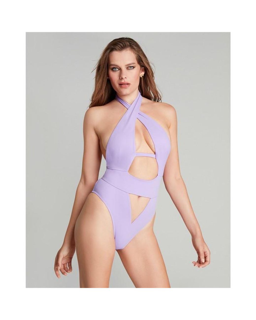 Agent Provocateur Purple Anja Swimsuit