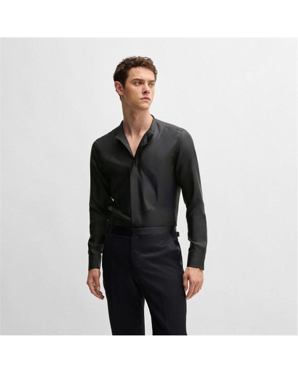 Boss Black L-Hays-Party-244 Silk Shirt for men