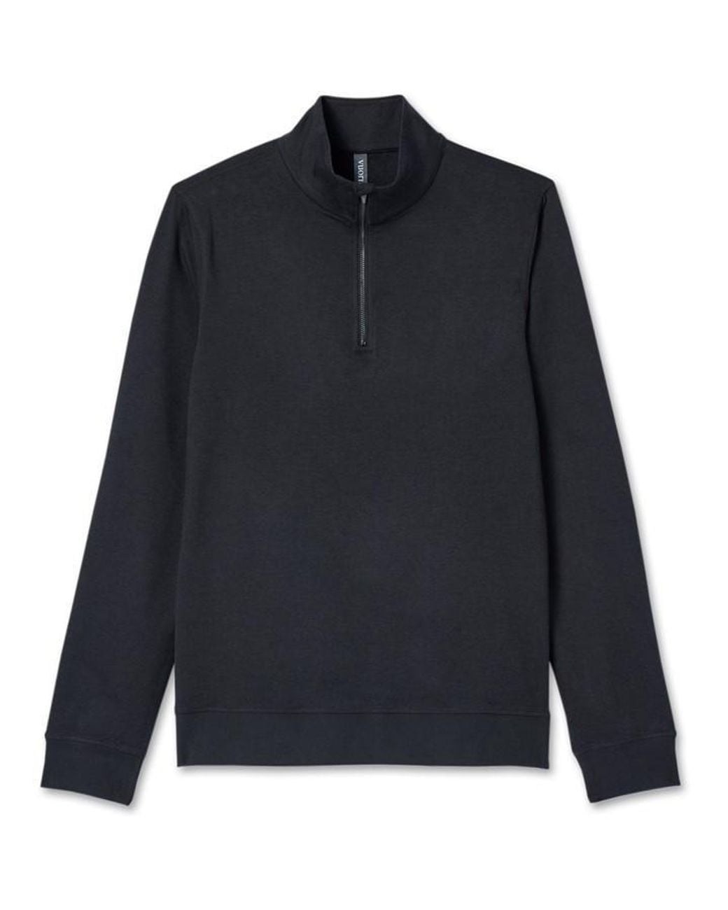 vuori Blue Coronado Quarter Zip Relaxed Fit Fleece Top for men