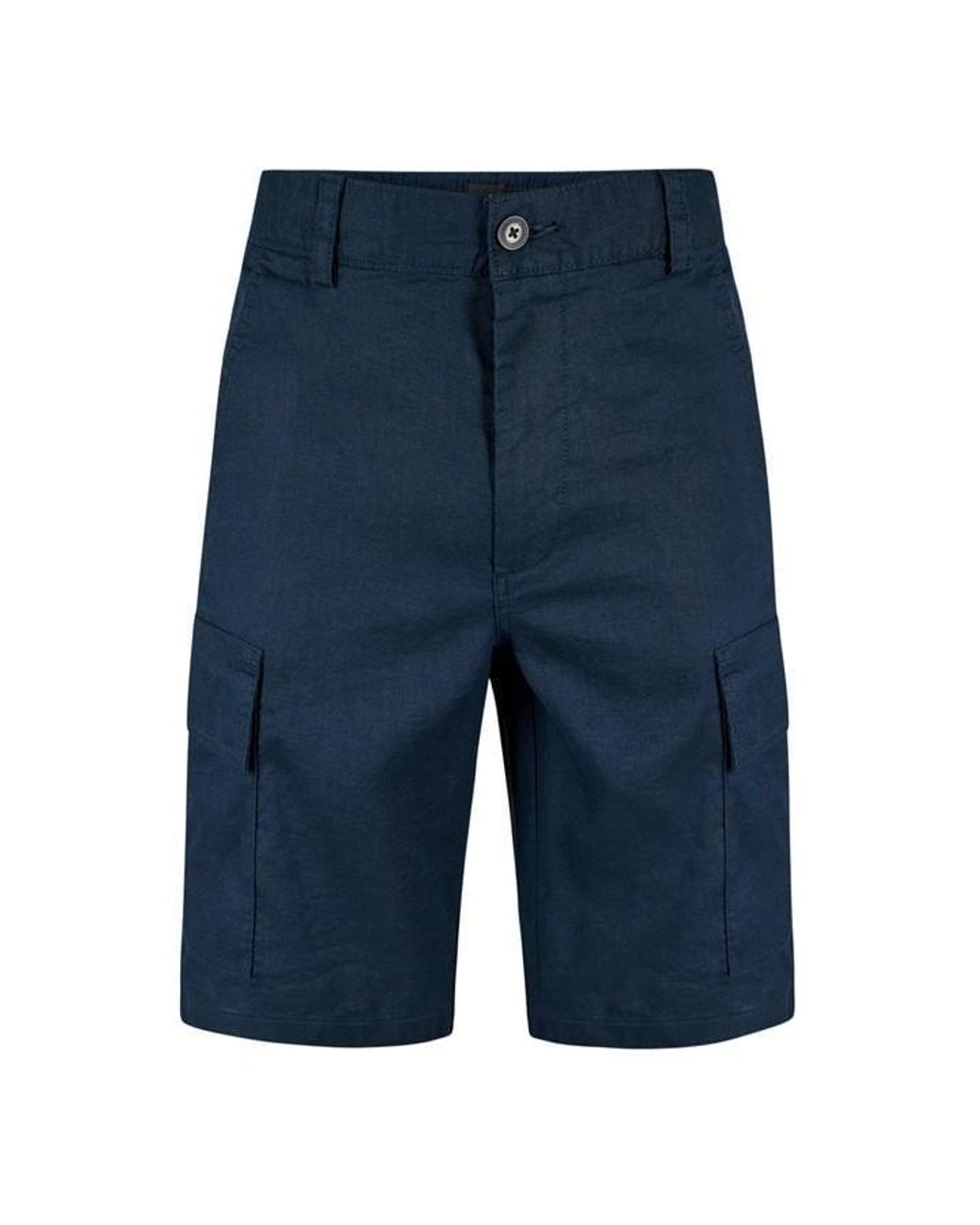 Boss Blue Cargo Shorts for men