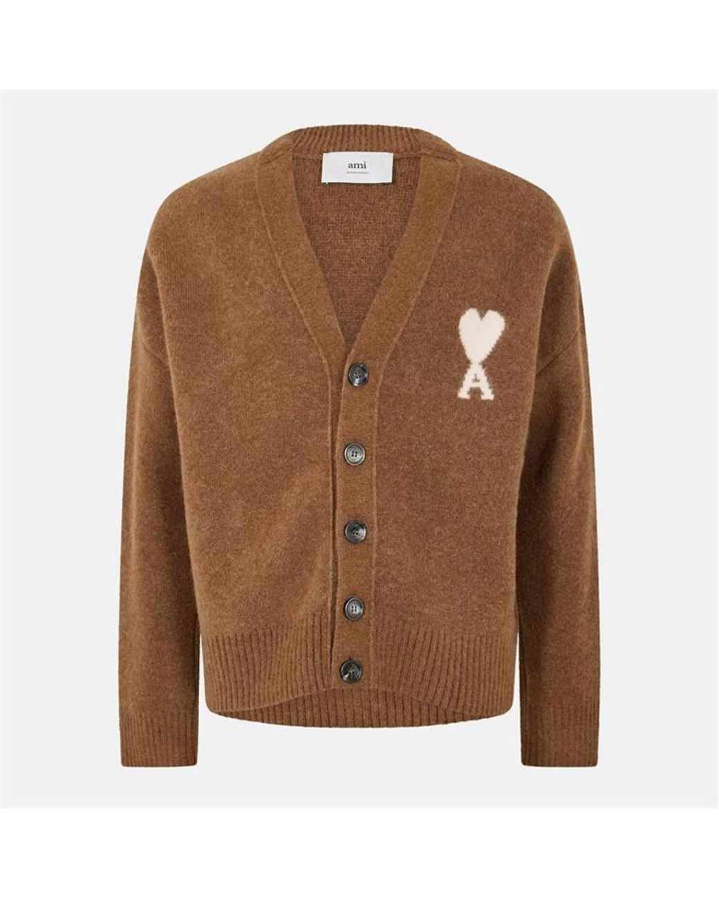 AMI Brown Cardigan for men
