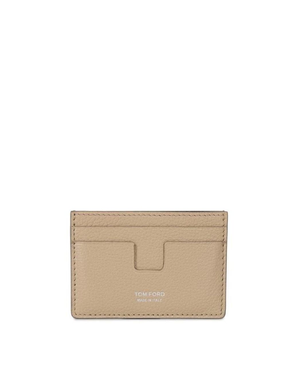 Tom Ford Natural Print Logo Cardholder for men