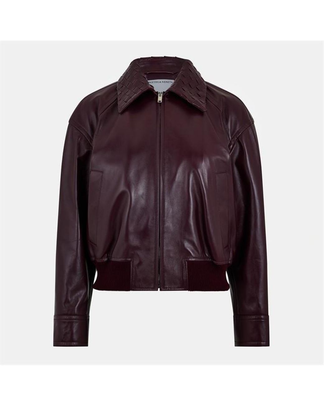 Bottega Veneta Purple Quilted Lightweight Short Puffer Jacket