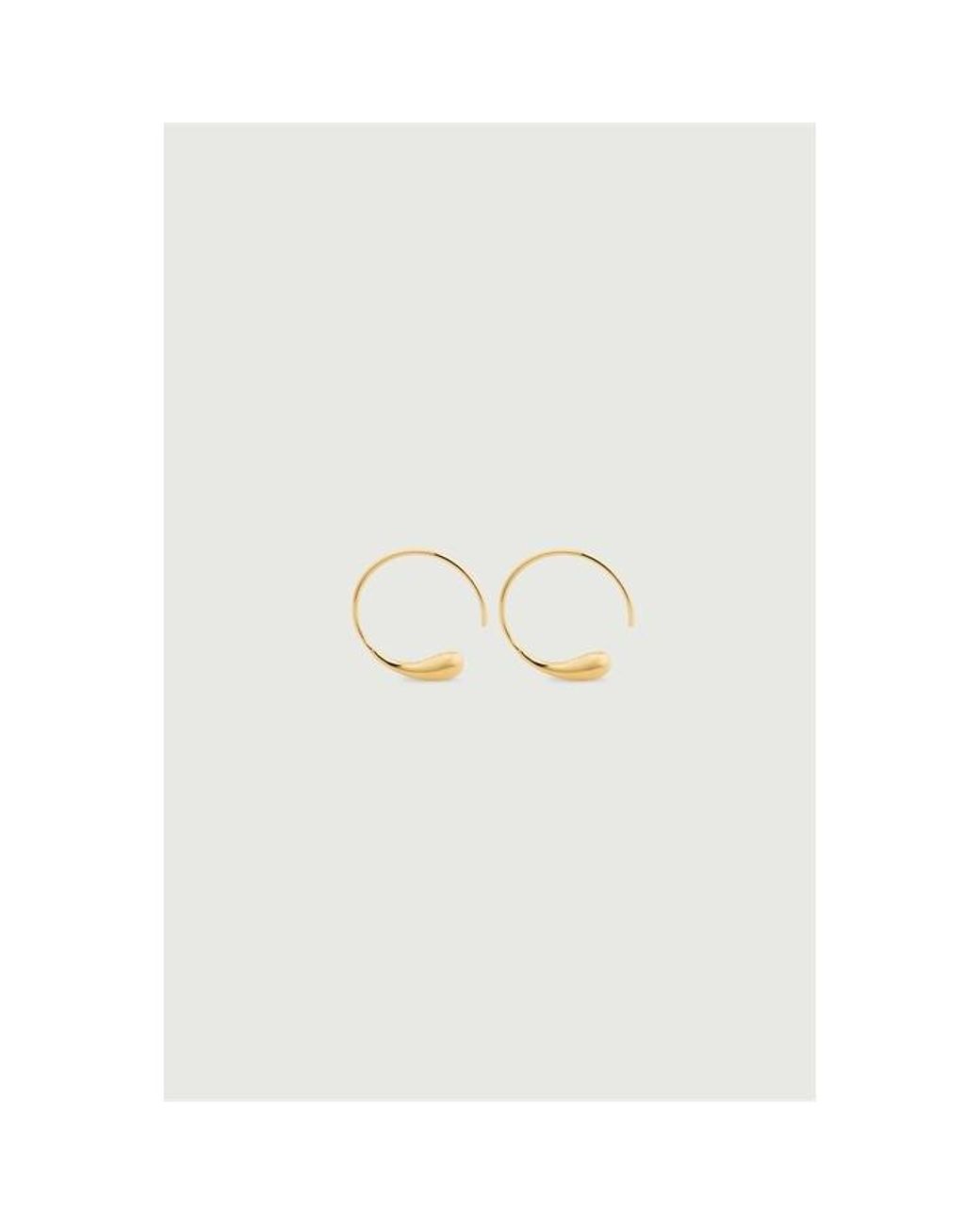 Soeur White Creole 15 Hoop Earrings