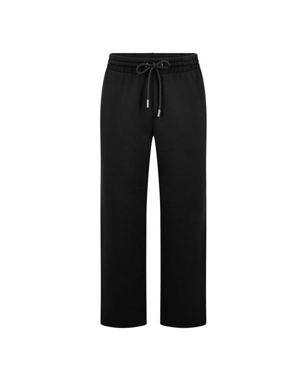 Off-White c/o Virgil Abloh Black Open Hem Fleece Joggers for men