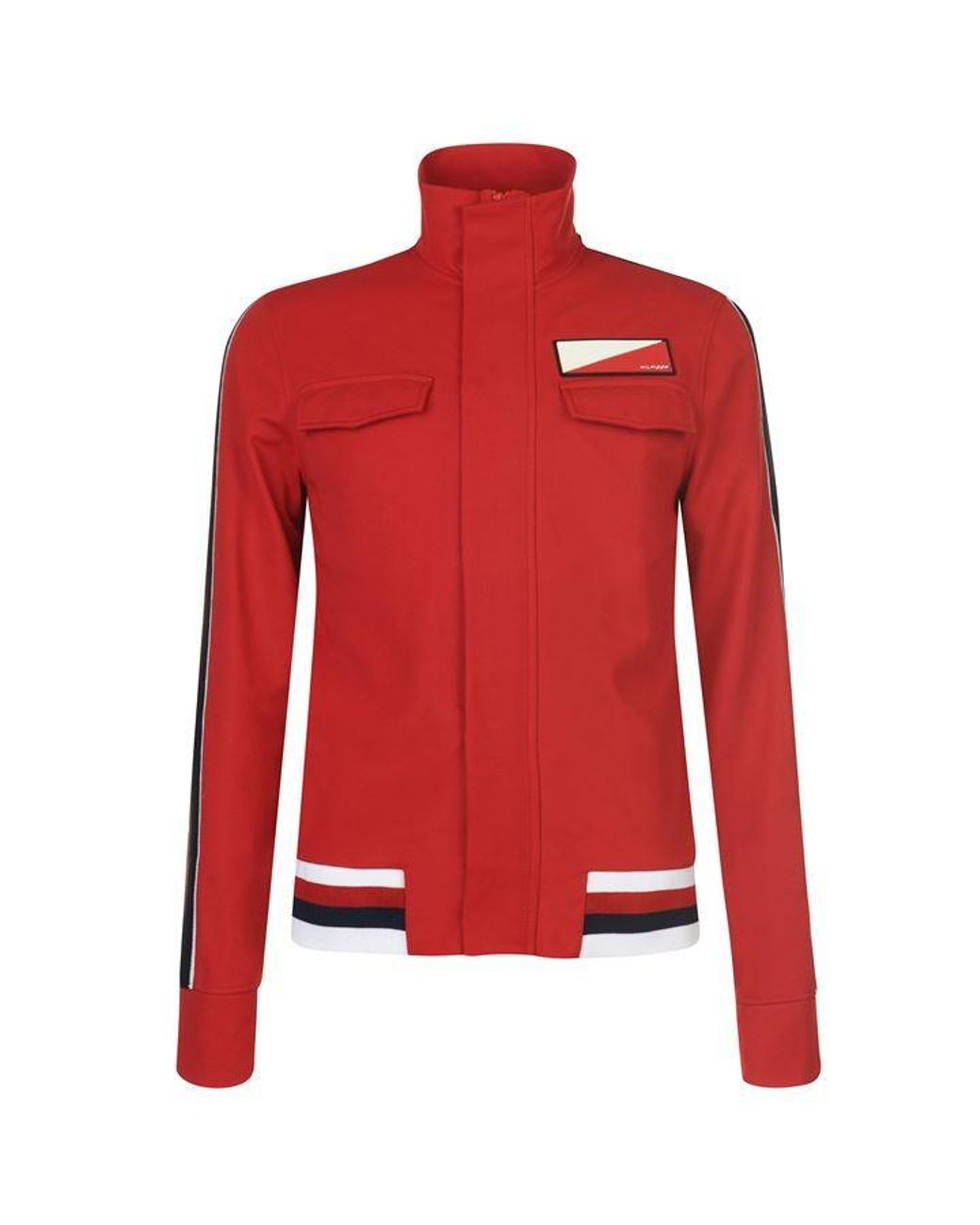 Tommy Hilfiger Synthetic Track Jacket in Red for Men - Lyst