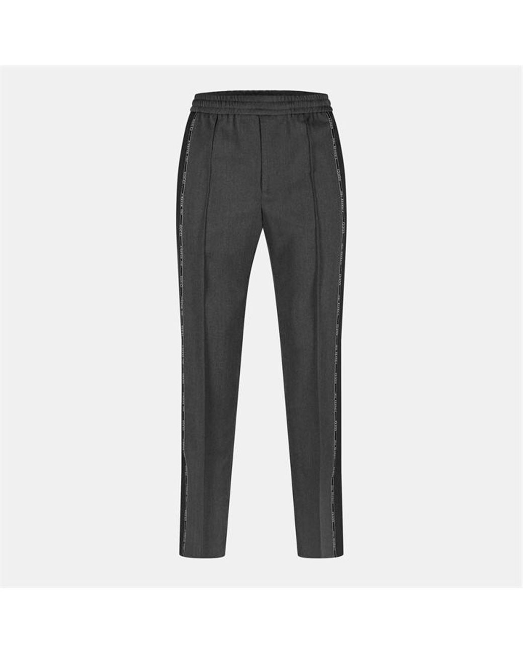 Gucci Blue Logo Wool Trousers for men