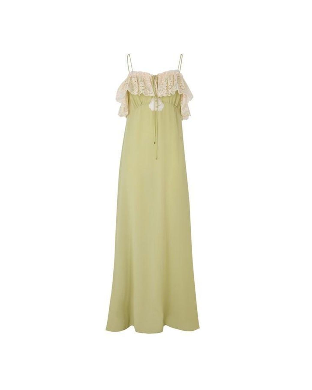 Chloé Green Ro25 Long Maxi Dress