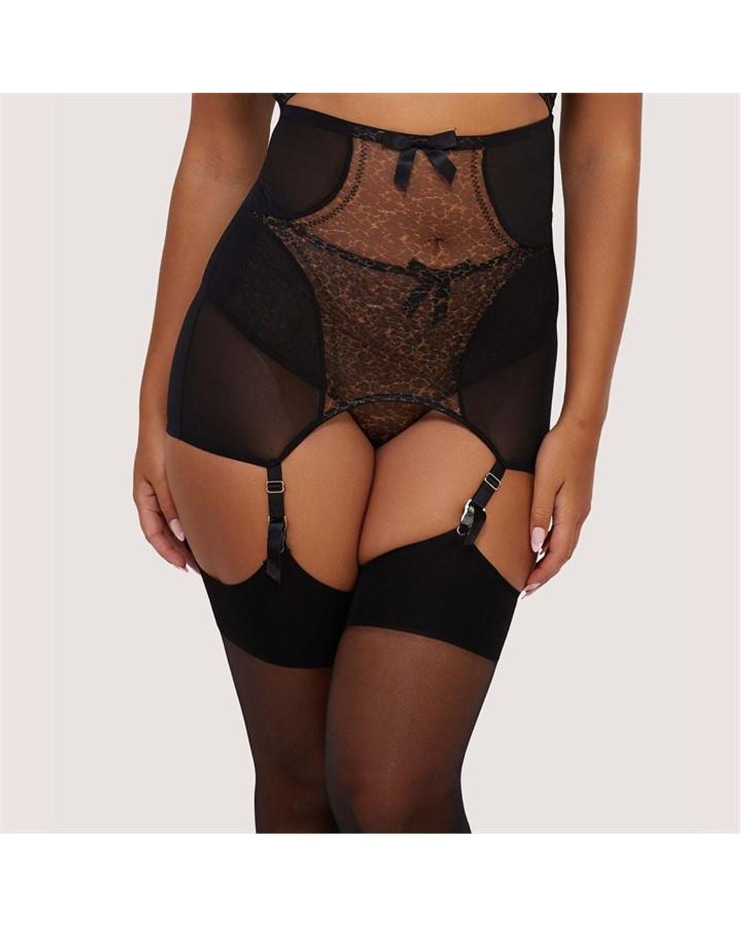 Playful Promises Brown Hazel Leopard Print Girdle