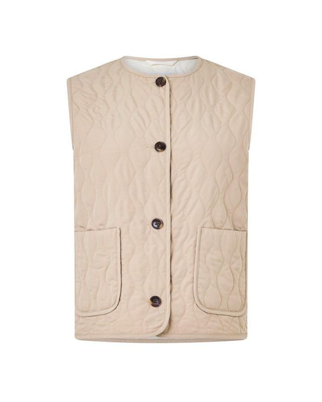 Varley Brown Karla Lightweight Insulation Tailored Fit Gilet