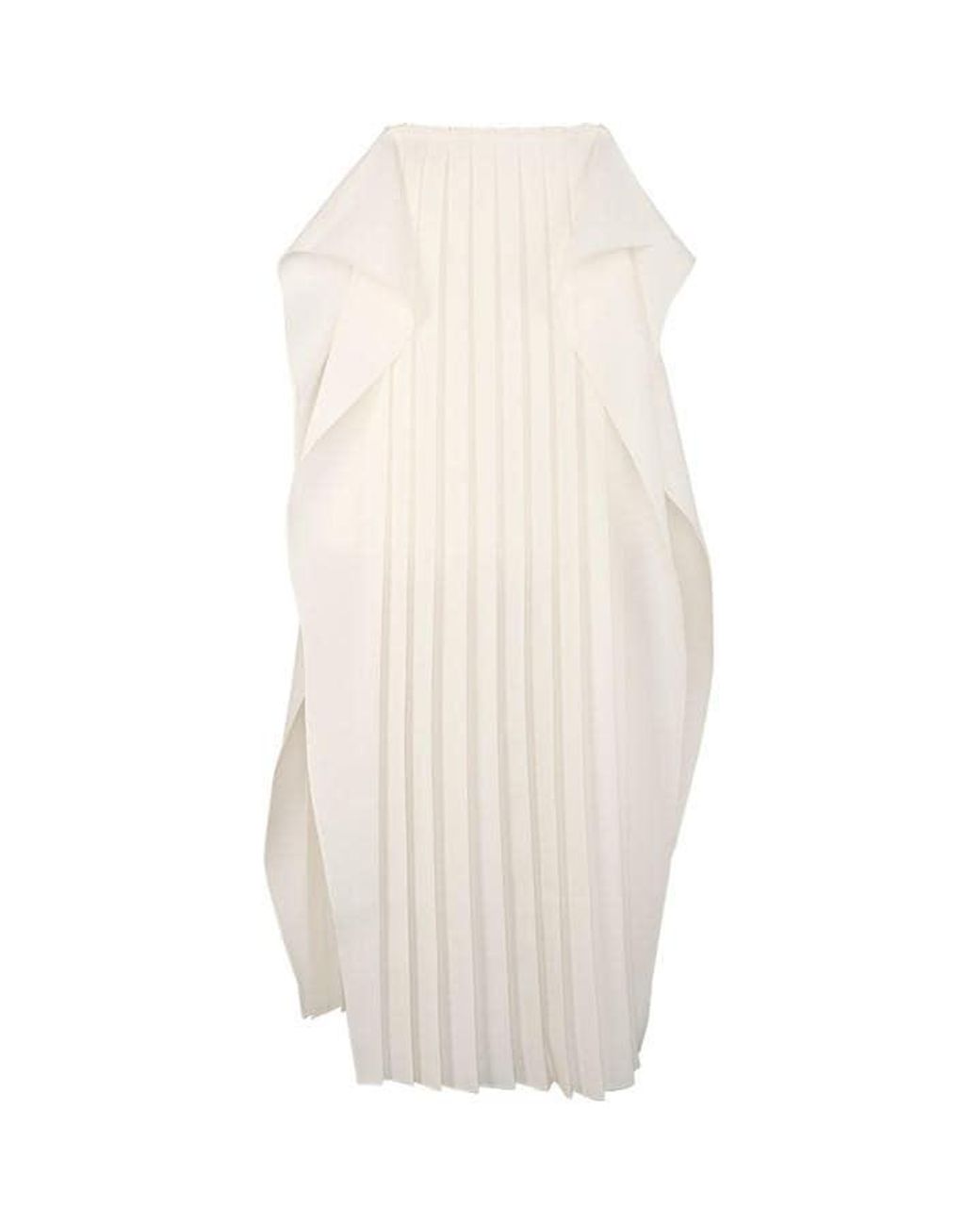 Voranida White Mira Pleated Skirt