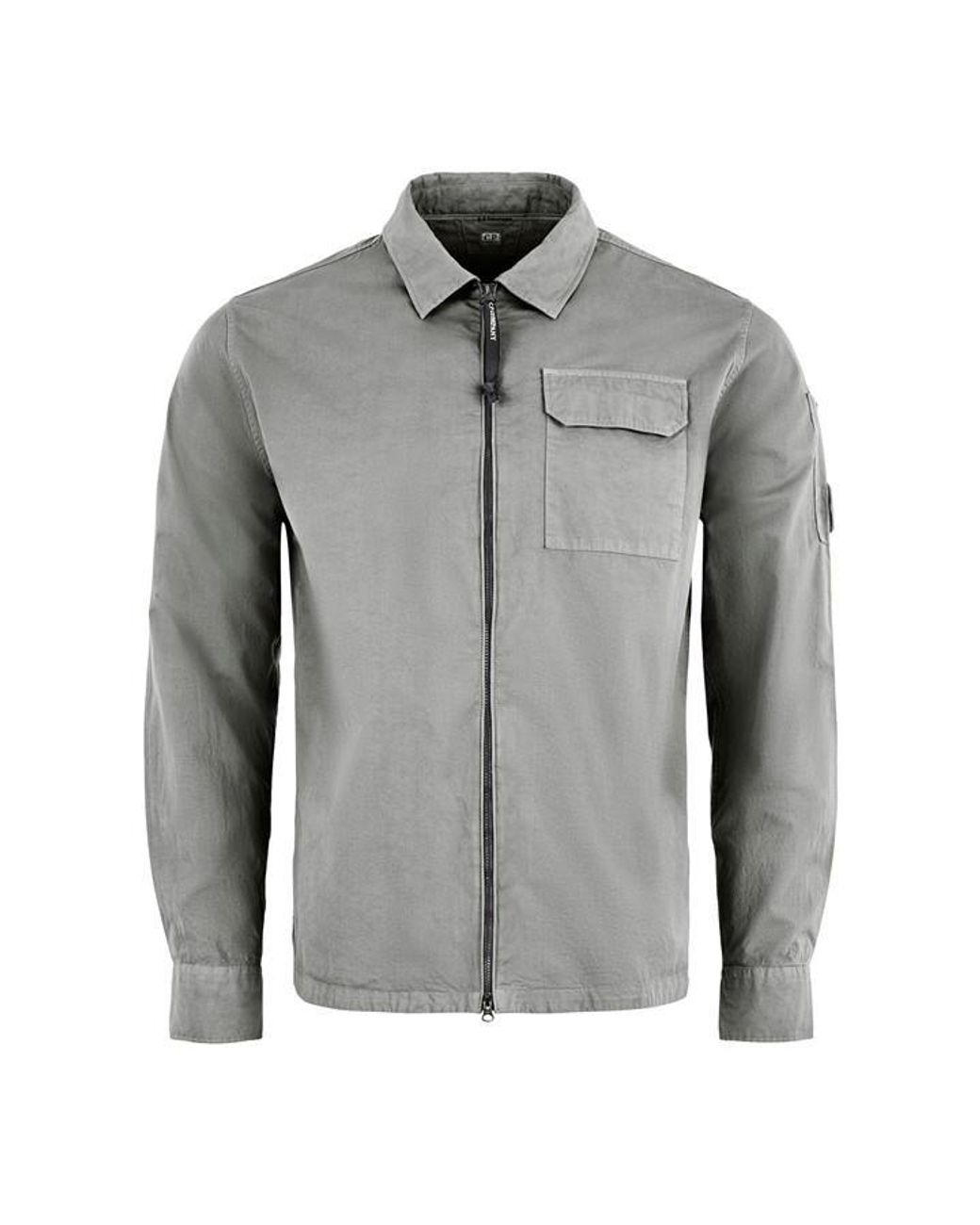 C P Company Natural Zipped Overshirt for men