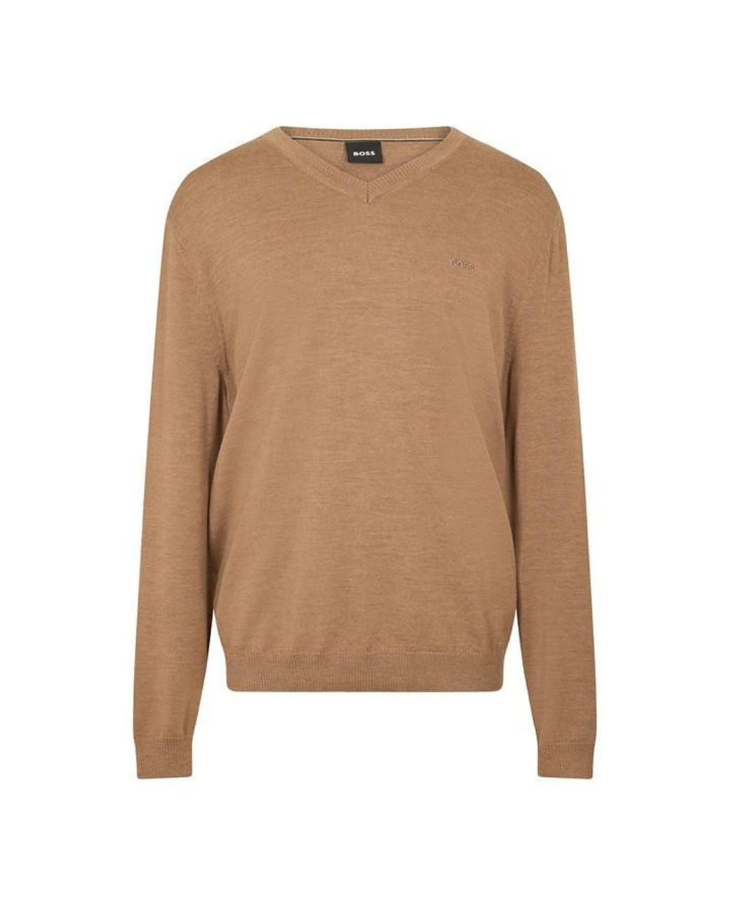Boss Brown Batisse E Knitted Top for men