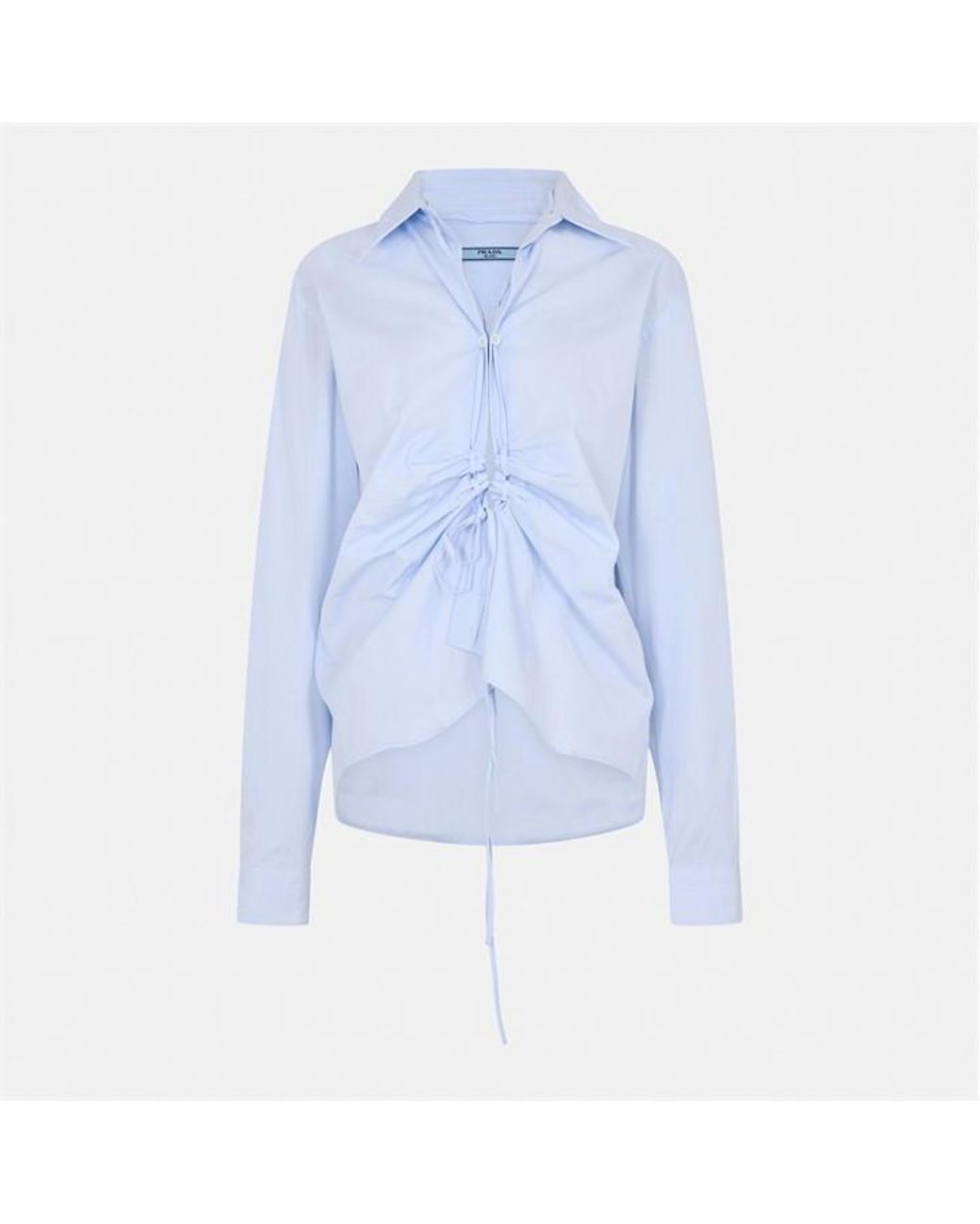 Prada Blue Fil-à-fil Shirt
