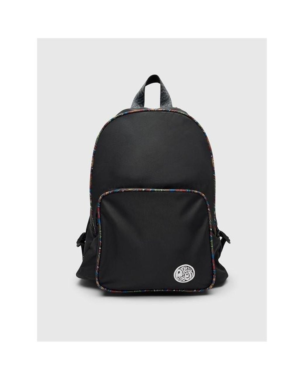 Pretty Green Black Bramhall Backpacks for men