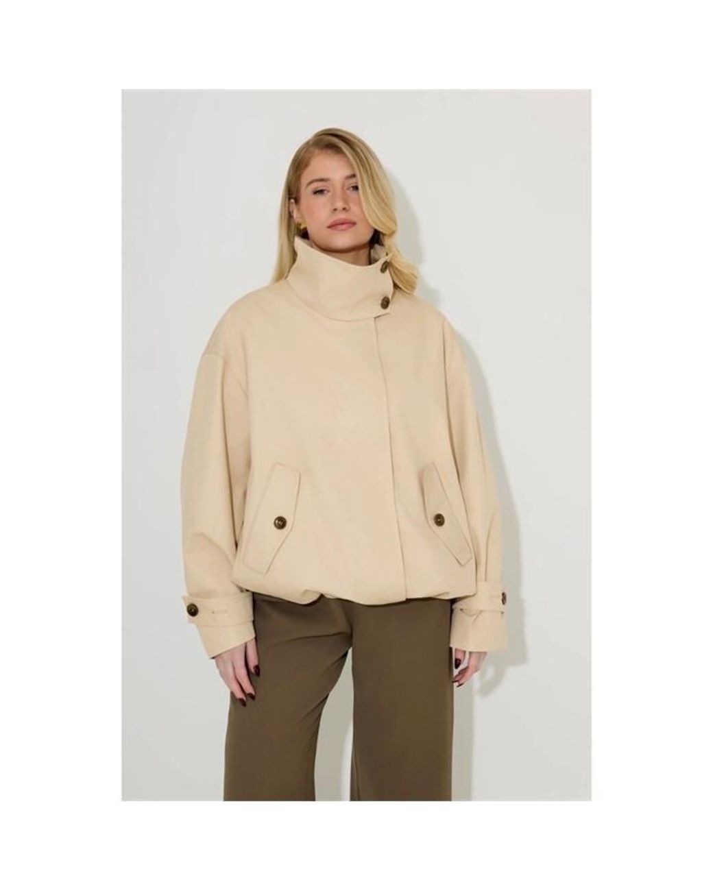 Odd Muse Natural Bomber Jacket