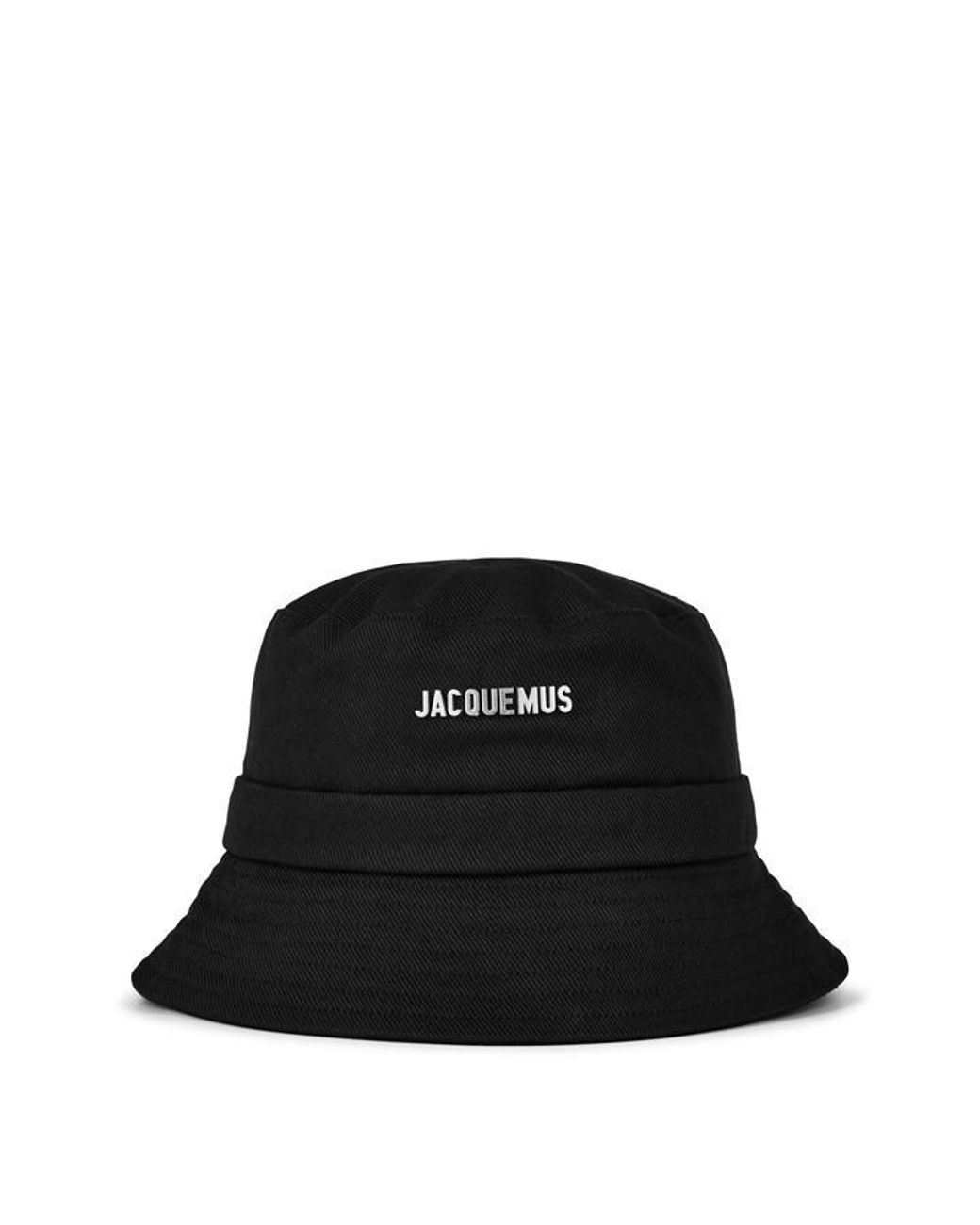 Jacquemus Black Le Bob Gadjo Brand-Plaque Cotton Bucket Hat for men