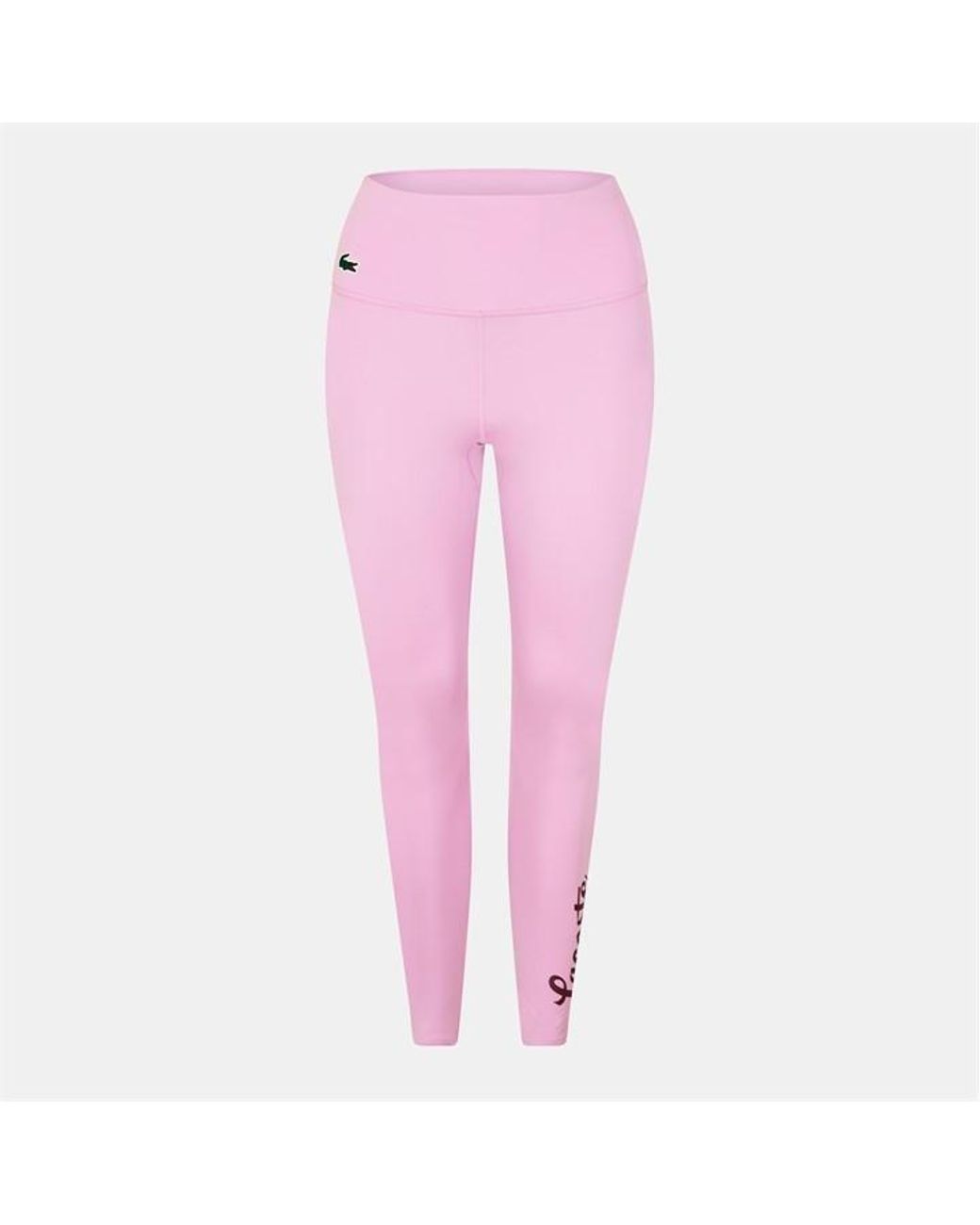 Lacoste Pink Logo Leggings