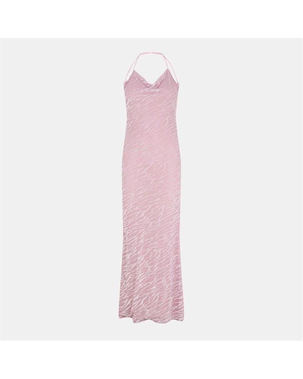 Gracejacob Pink A-Line Maxi Dress