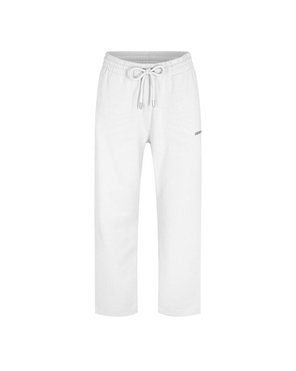Off-White c/o Virgil Abloh White Closed Hem Fleece Joggers for men