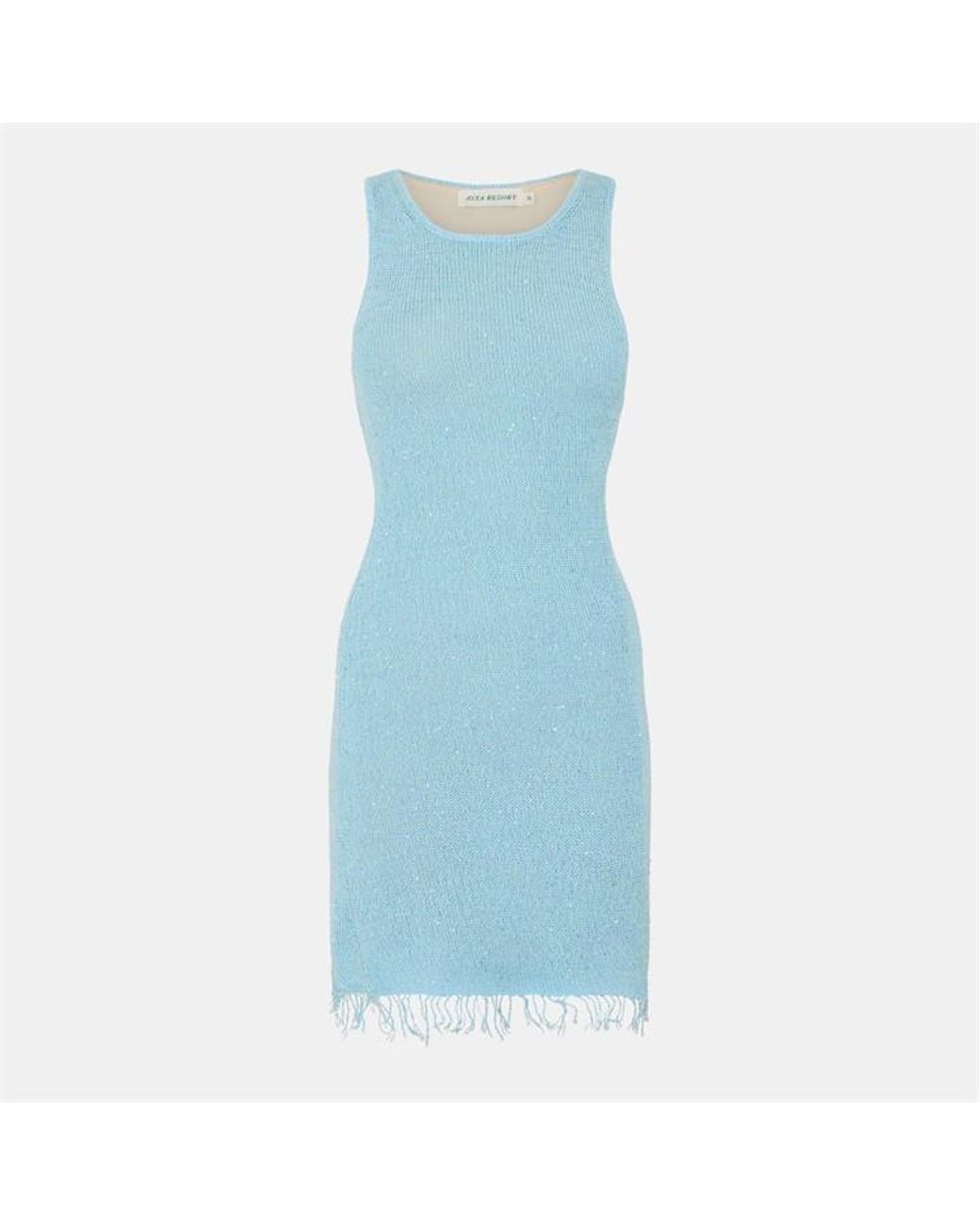 Asta Resort Blue Natalia Tailored Stretch Mini Dress