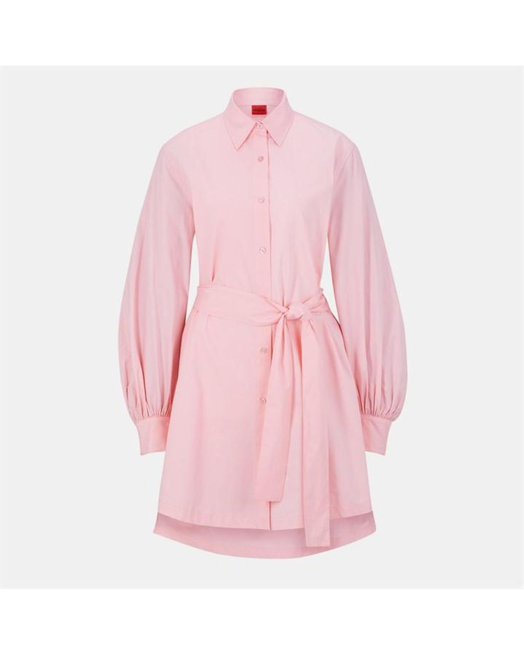 HUGO Pink Kaisanna Long-Sleeve Dress Shirt