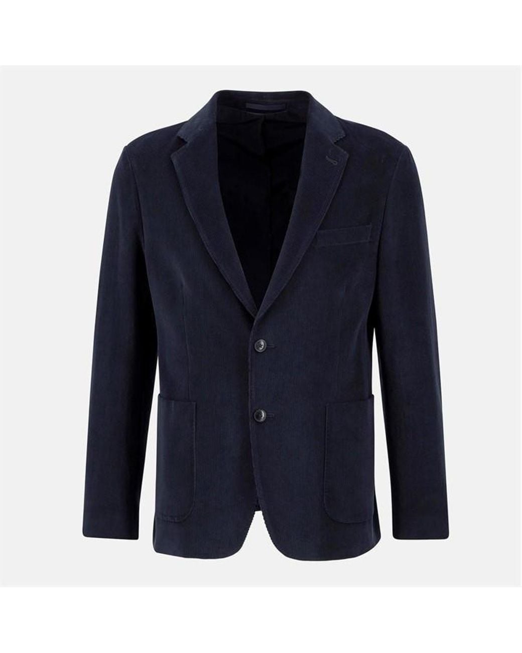 Barbour Blue Wallington Corduroy Long Sleeve Blazer for men