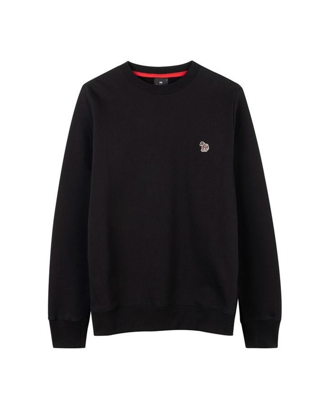 Paul Smith Black Zebra Crew-Neck Sweatshirt for men