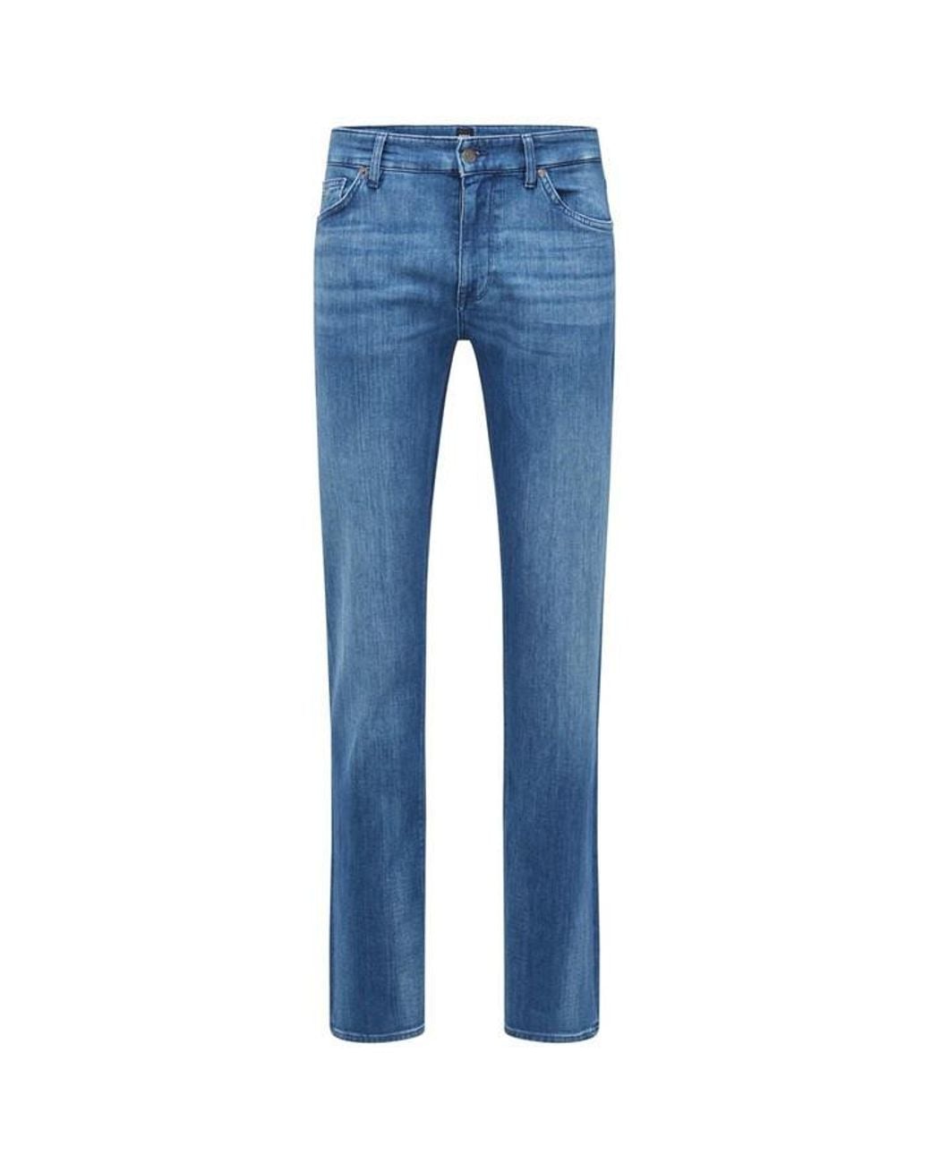Boss Blue Maine3 Slim Fit Jeans for men