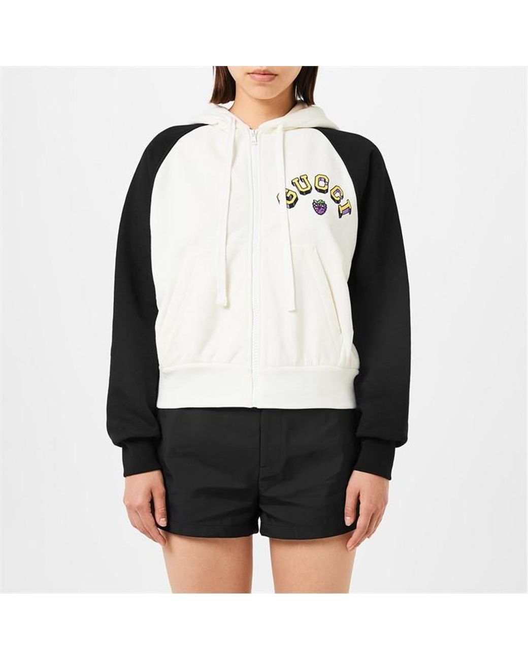 Gucci logo print hoodie clearance