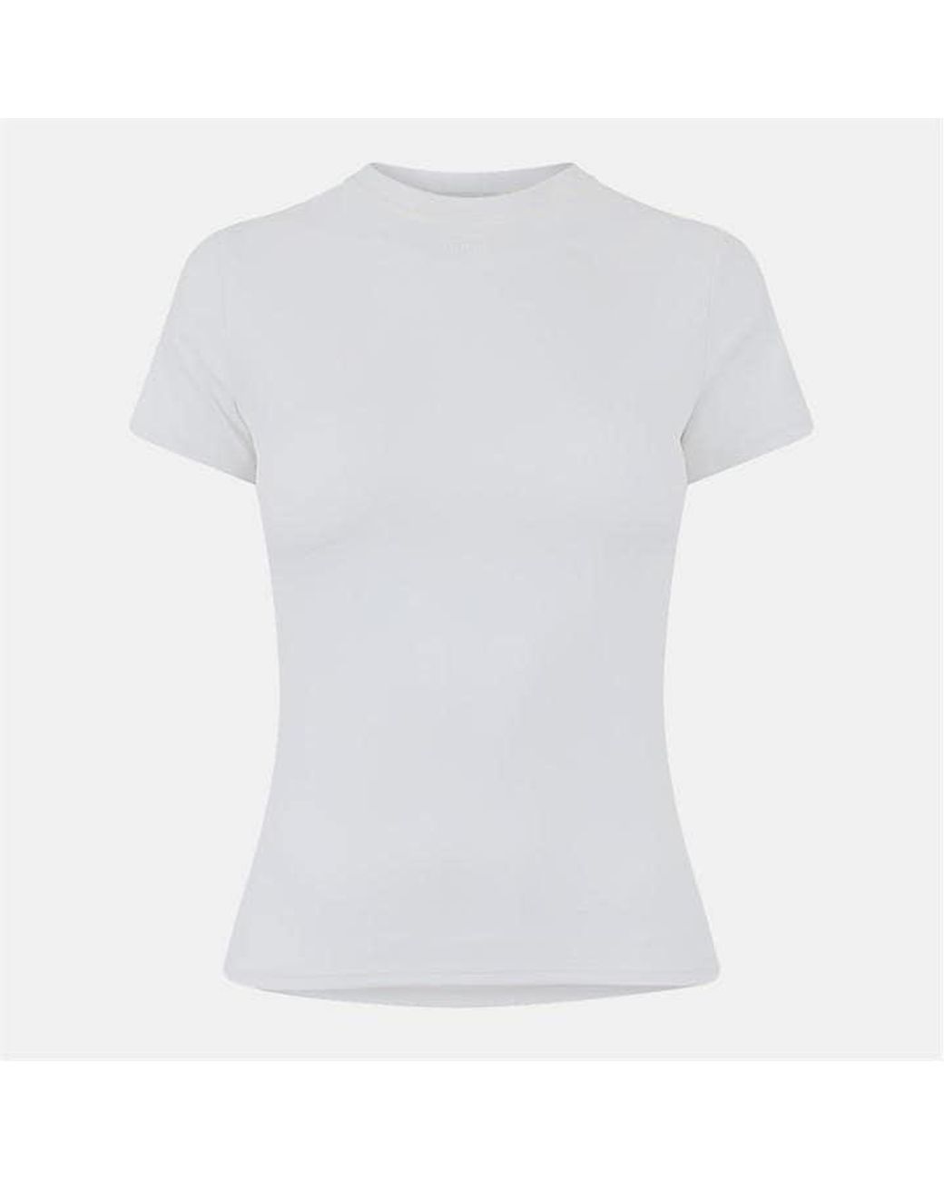 Mars the Label White Sculpt Short Sleeve Top