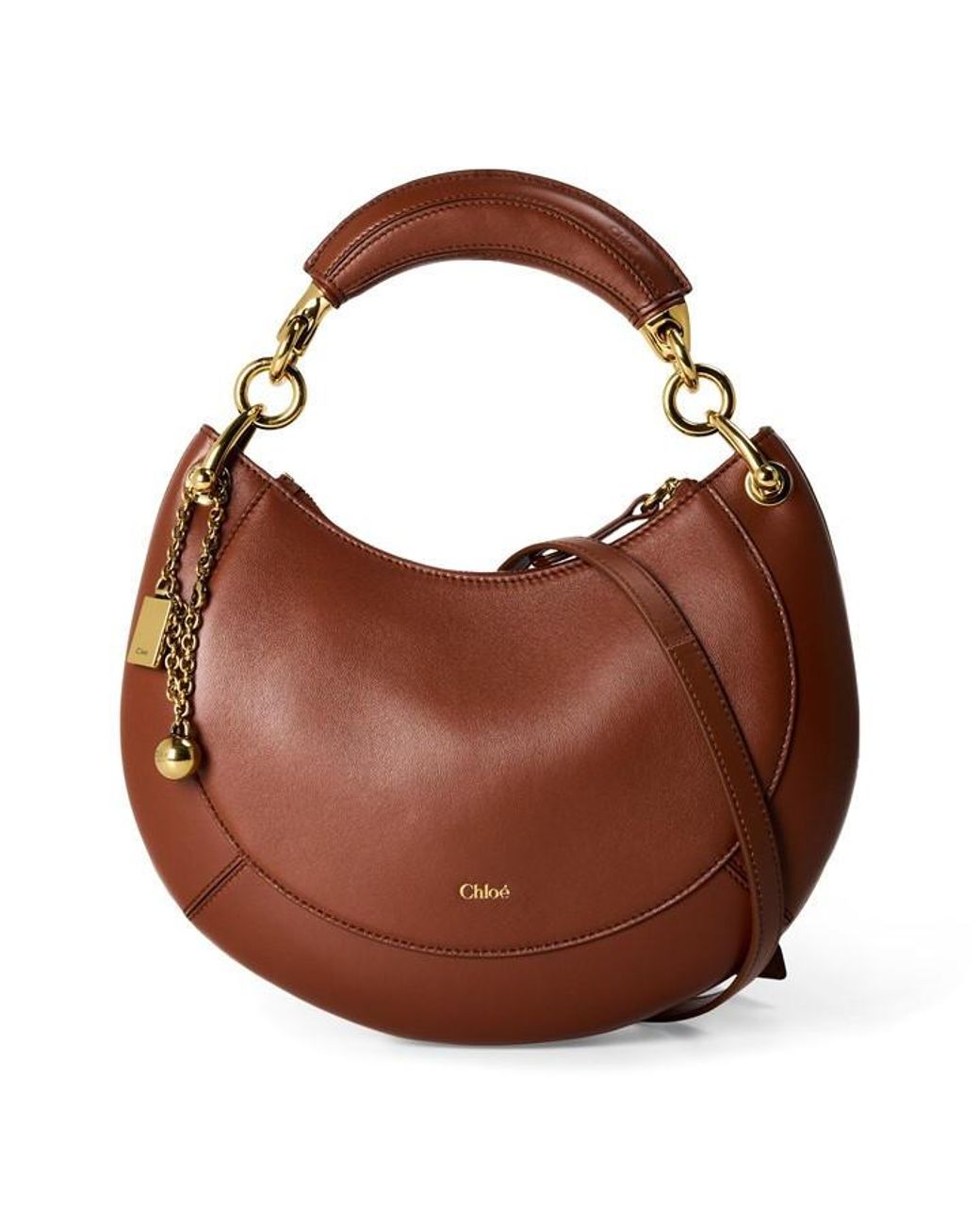 Chloé Brown Banana Top Handle Bag