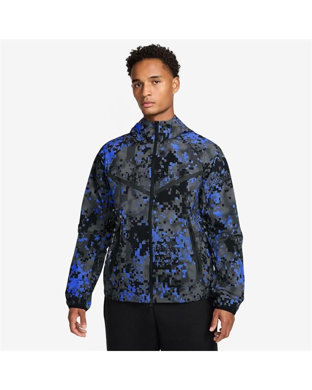 Nike Blue Tech Wvn Aop Jk Sn64 for men