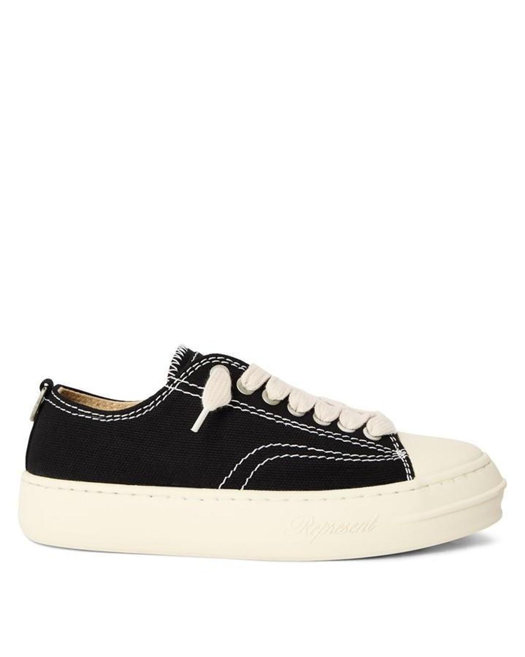 Represent Black Low-Top Trainers for men