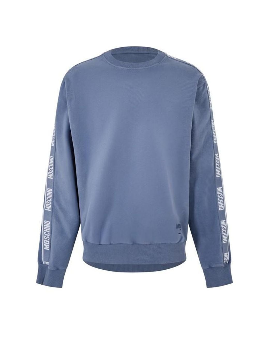 Moschino Blue Crew Sweatshirt for men