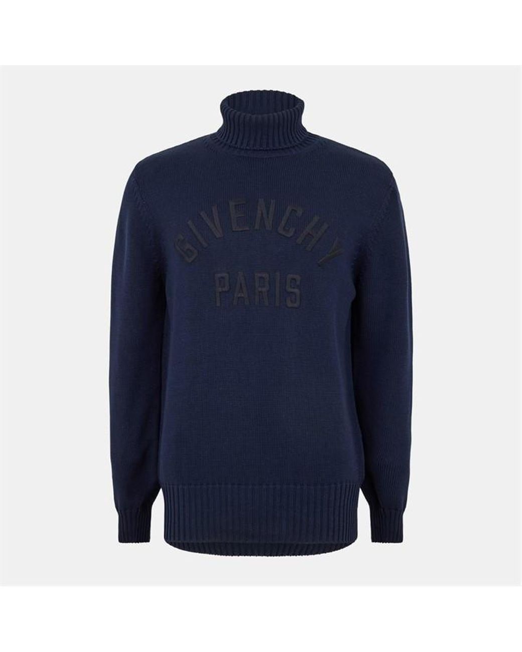 Givenchy Blue Crew Neck Jumper for men