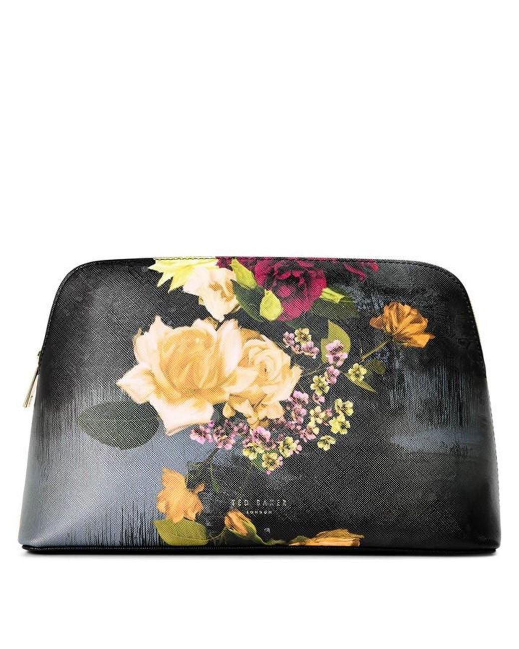 Ted Baker Black Ted Floral Washbag Ld64