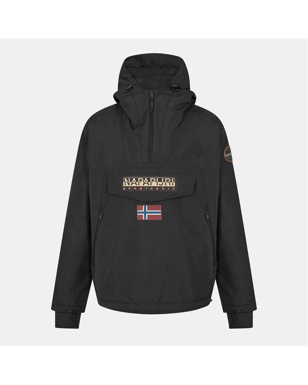 Napapijri Black Rainforest Waterproof Rain Anorak for men