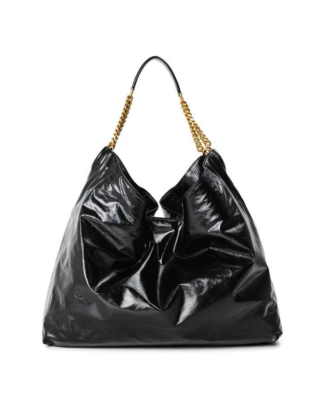 Saint Laurent Black Anelli Hobo Shoulder Bag