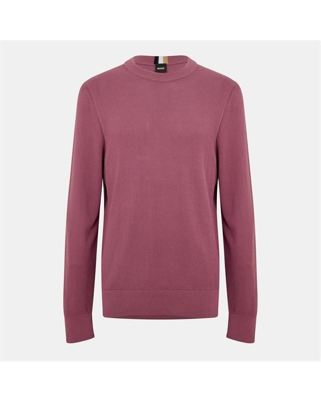 Boss Purple Ecaio-P Knitted Jumper for men