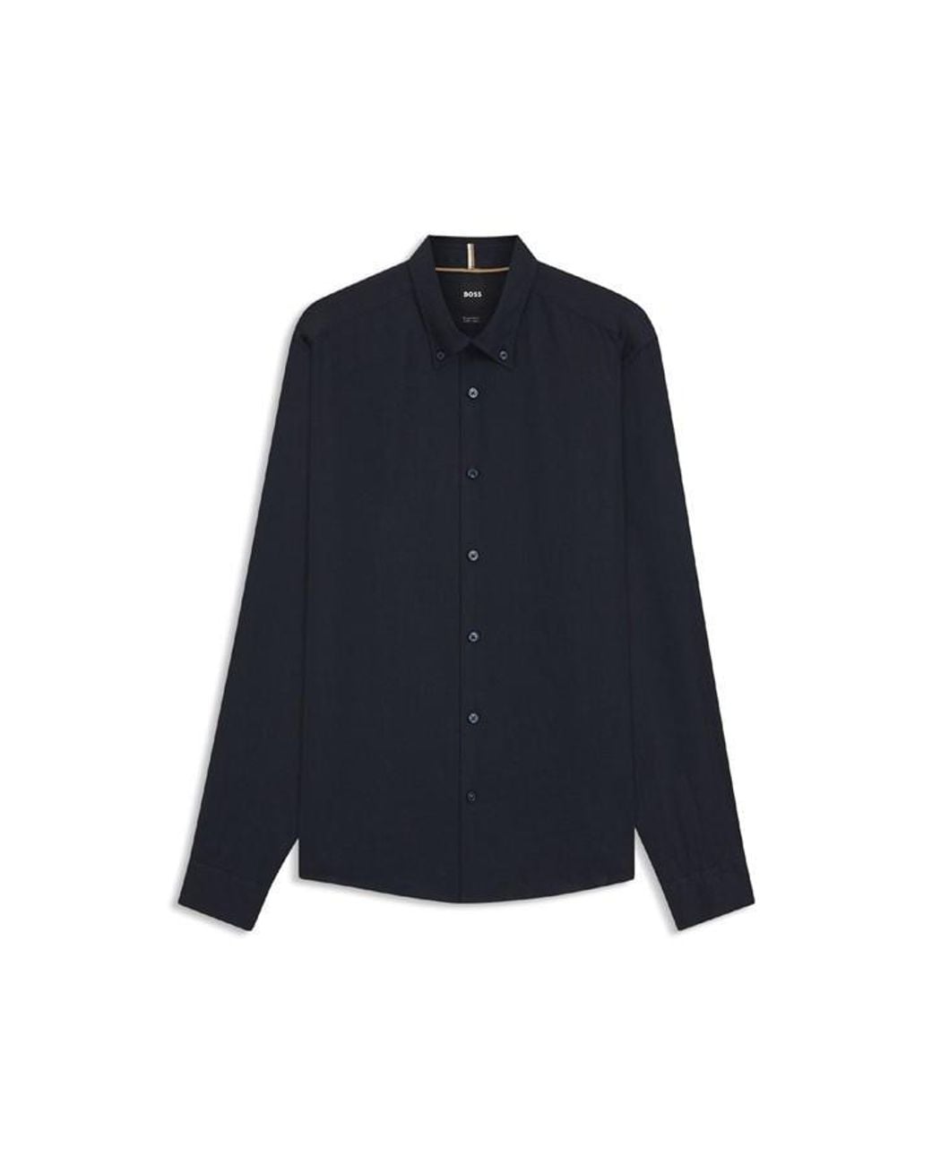 Boss Blue Liam Long Sleeve Oxford Shirt for men