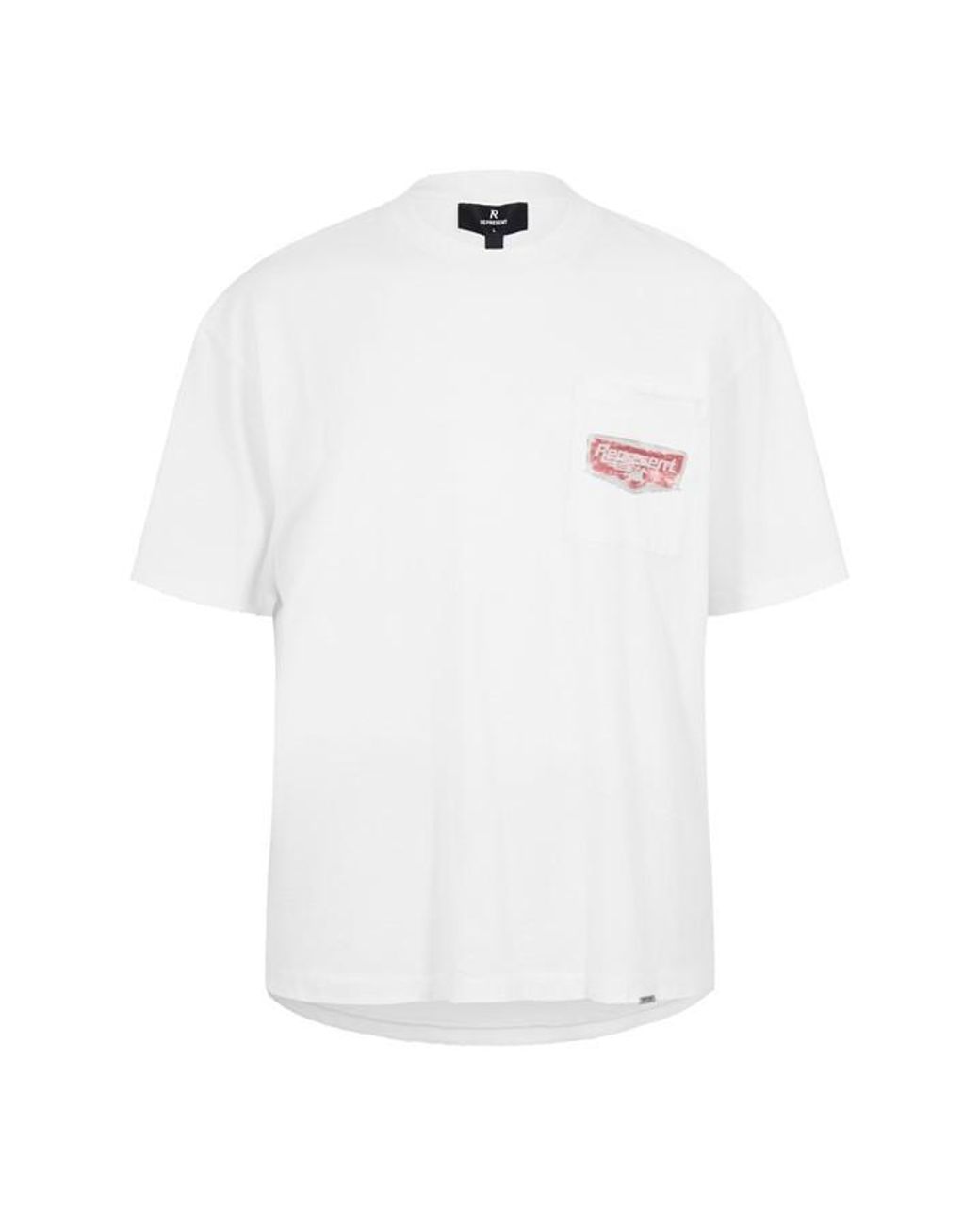 Represent White Oversized T-Shirt for men