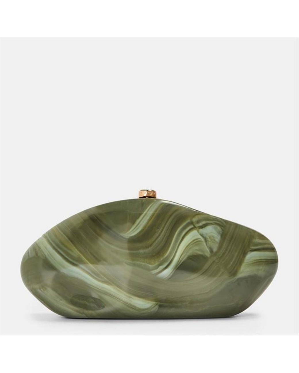 Cult Gaia Green Caldera Clutch Bag