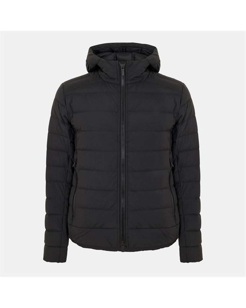 Canada Goose Black Crofton Short Puffer Jacket for men
