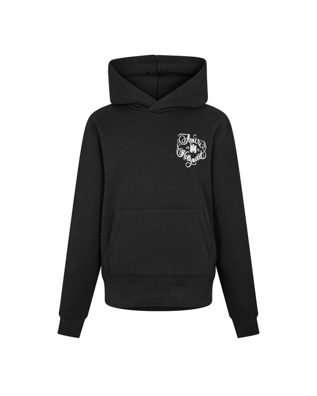 Amiri Black Hollywood Pull Over Hoodie for men