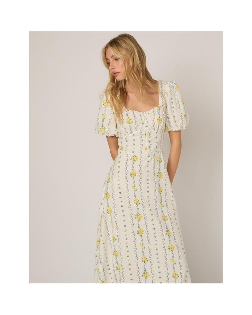 Nobody's Child Natural Nc Melody Midi Dress