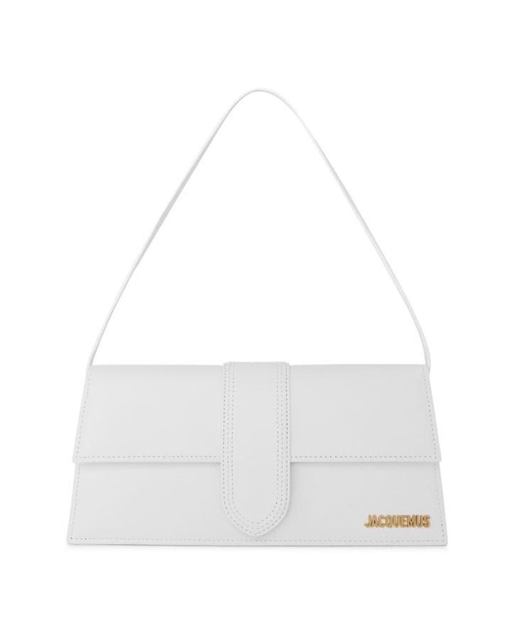 Jacquemus White Le Bambino Long Flap Bag