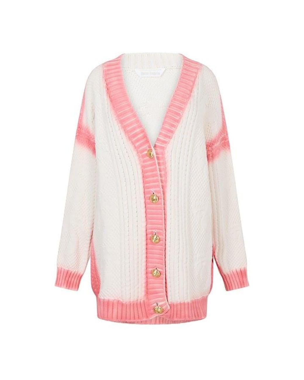 Palm Angels Pink Fisherman Cardigan