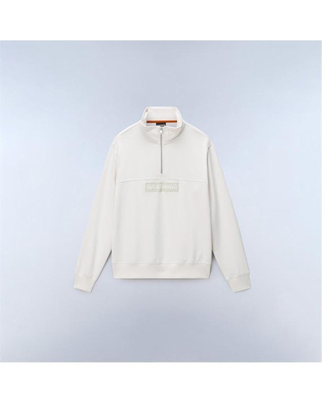 Napapijri White Napa Box 1/4 Zip for men