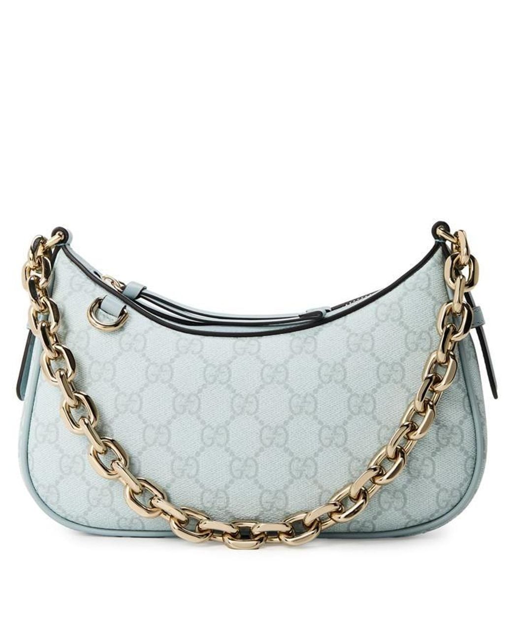 Gucci Blue Emblem Shoulder Bag